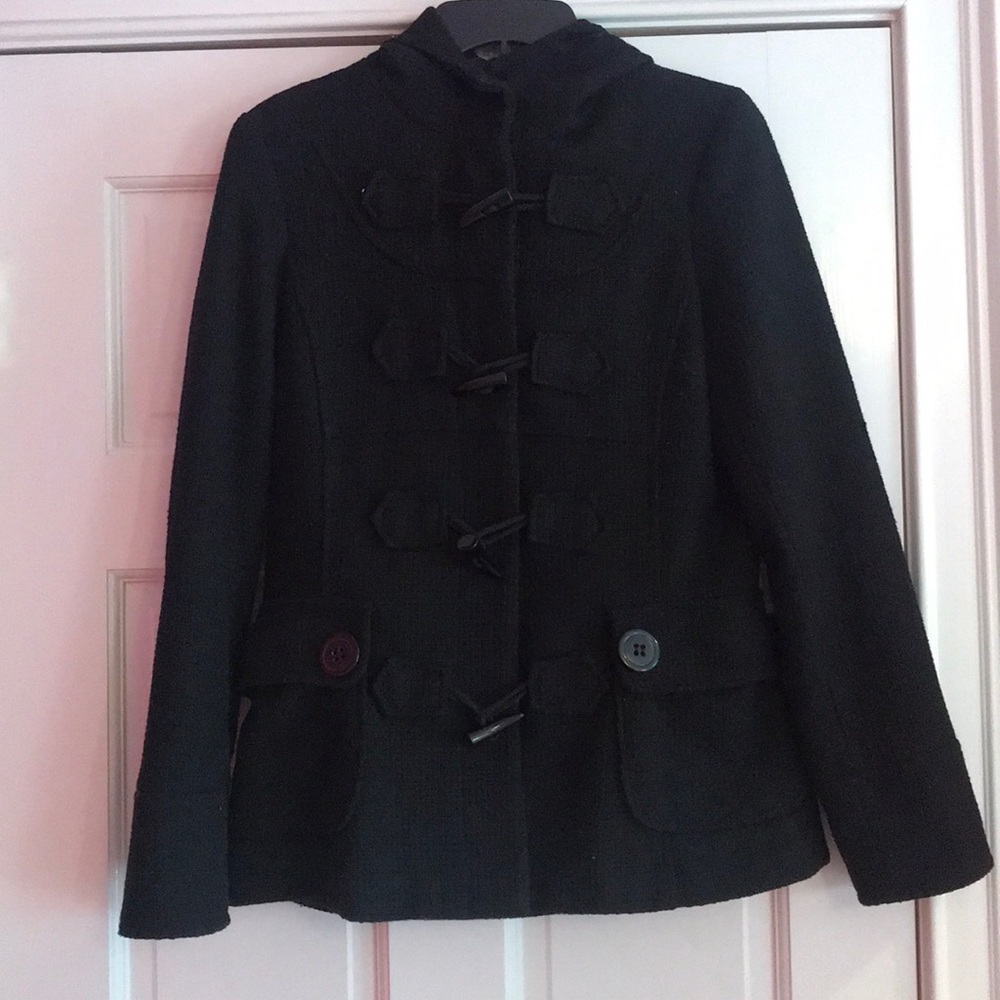 Zara Black Peacoat